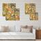 Designart - Blooming White and Orange Tulips I - Traditional Print on Natural Pine Wood